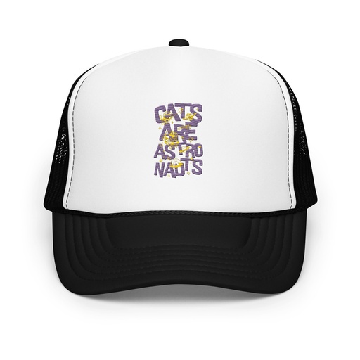 [ID: 627-G346] Cats are Astronauts Foam Trucker Hat