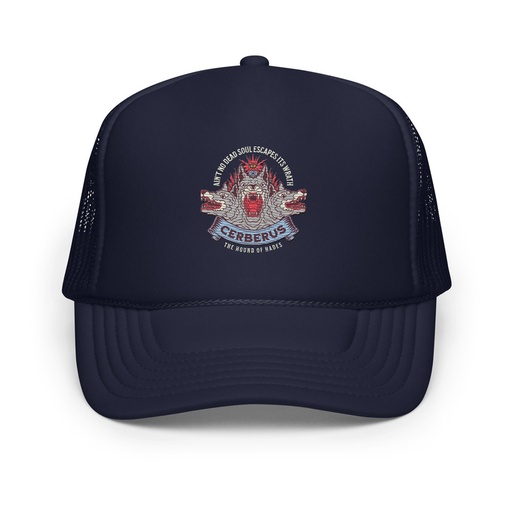[ID: 627-G353] Cerberus - Underworld Dogs Foam Trucker Hat
