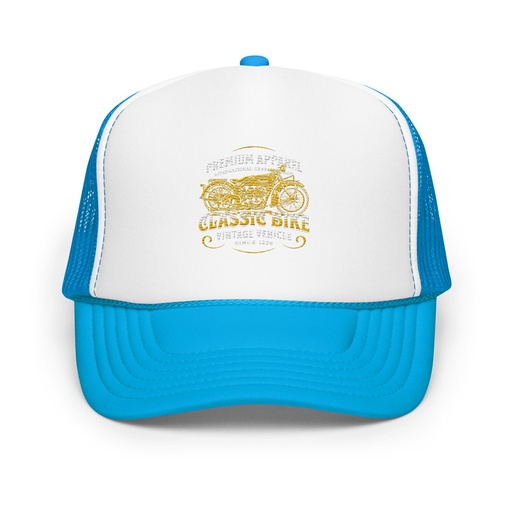 [ID: 627-G380] Classic Bike Foam Trucker Hat