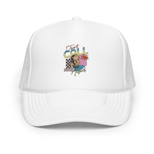 [ID: 627-G383] Classic Retro Illustrative Portrait Men Calling Foam Trucker Hat