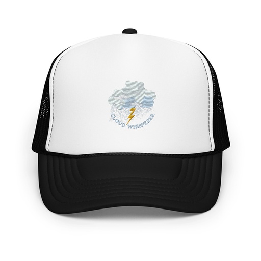[ID: 627-G387] Cloud Whisperer - Rainy Weather Foam Trucker Hat