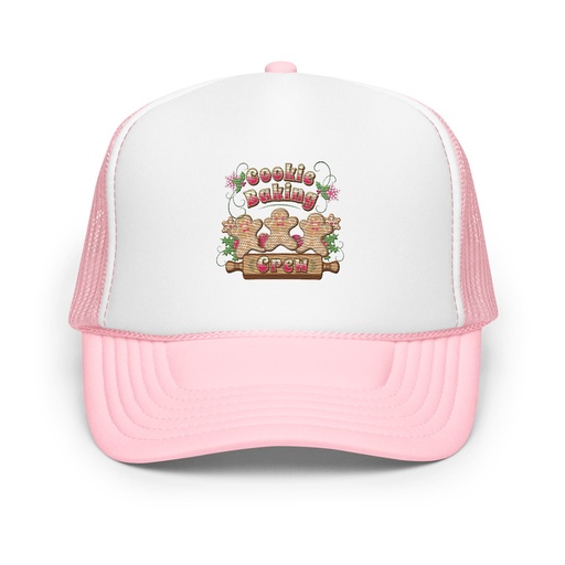 [ID: 627-G415] Cookie Baking Crew Foam Trucker Hat