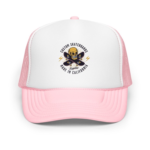 [ID: 627-G446] Custom Skateboards - Skull Foam Trucker Hat