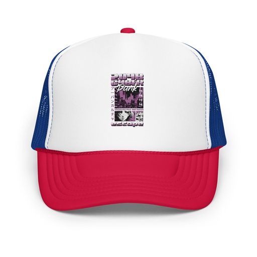 [ID: 627-G458] Cyber Punk Escape - Japanese Anime Foam Trucker Hat