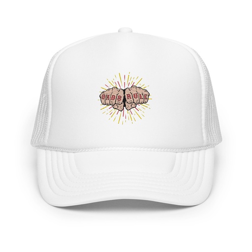 [ID: 627-G463] Dads Rule Foam Trucker Hat
