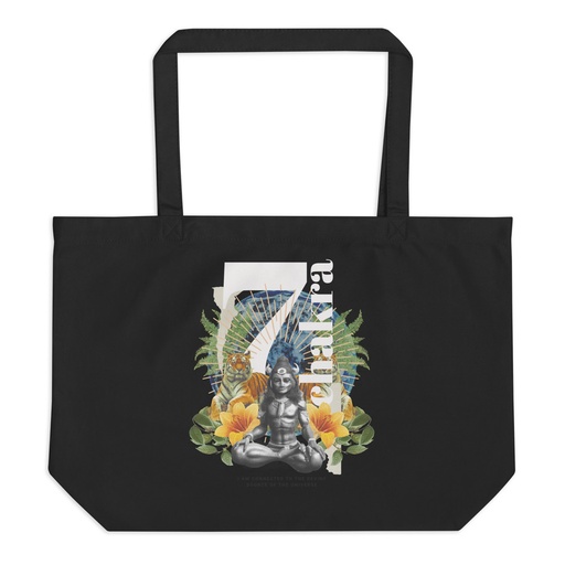 [ID: 378-G12] 7 Chakra Large Eco Tote