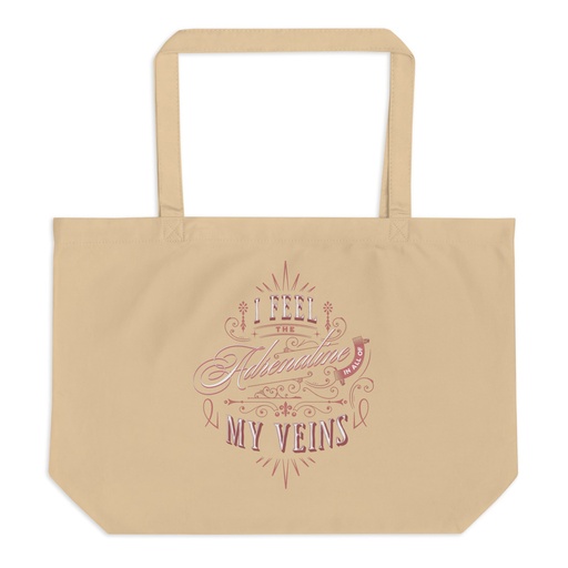 [ID: 378-G24] Adrenaline in my Veins - Victorian Large Eco Tote