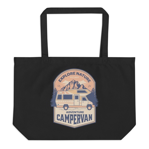[ID: 378-G29] Adventure Campervan - Outdoor Large Eco Tote