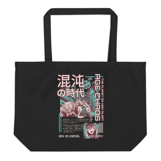 [ID: 378-G34] Age of Chaos - Japanese Anime Large Eco Tote