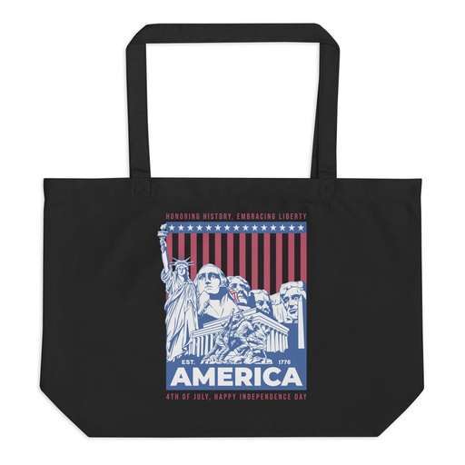 [ID: 378-G58] AMERICA (2) Large Eco Tote