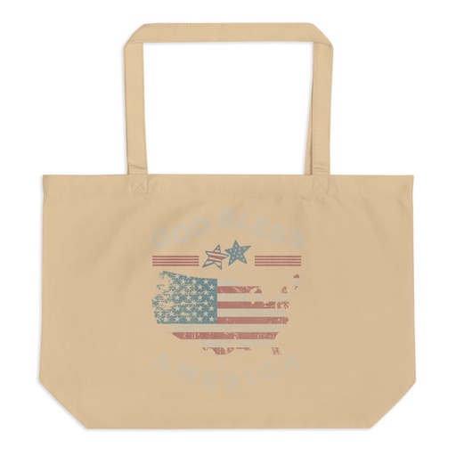 [ID: 378-G60] America - Land Of The Free Large Eco Tote
