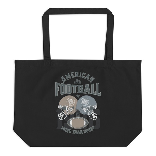 [ID: 378-G64] American All Star Football - Sports Helmet Large Eco Tote