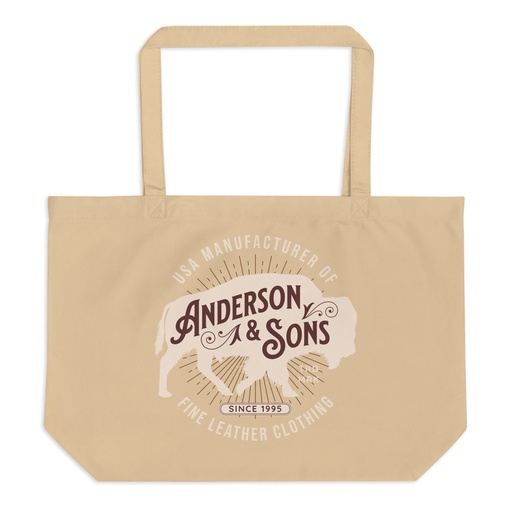 [ID: 378-G80] Anderson & Sons Leather Clothing - Buffalo Large Eco Tote
