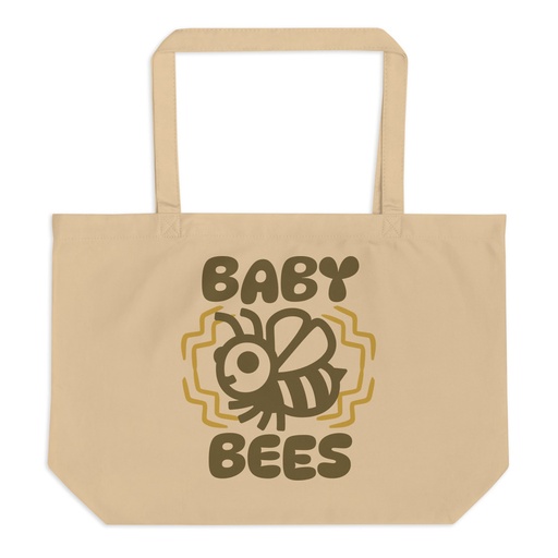 [ID: 378-G122] Baby Bees - Cute Insect Large Eco Tote