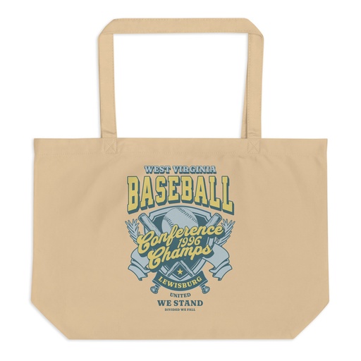 [ID: 378-G141] Baseball Conference Championships - Athlectic Badge Large Eco Tote