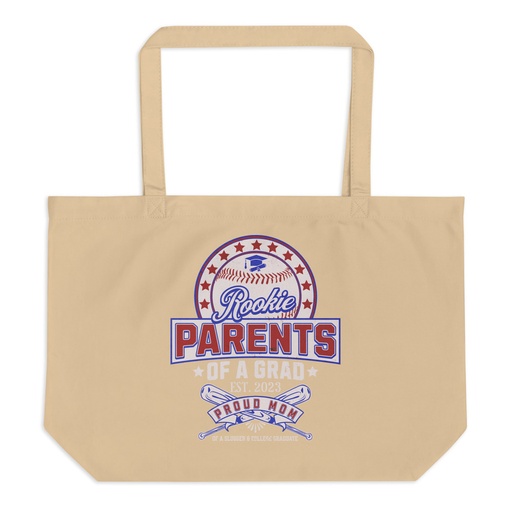 [ID: 378-G143] Baseball Mom Of A Graduate Large Eco Tote
