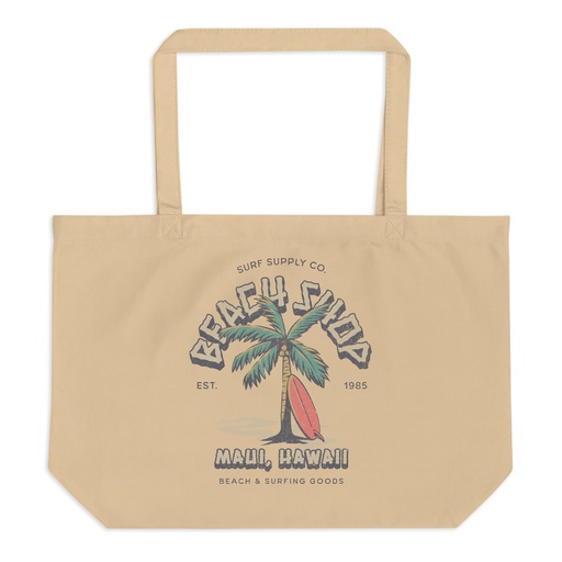 [ID: 378-G169] Beach Shop Large Eco Tote