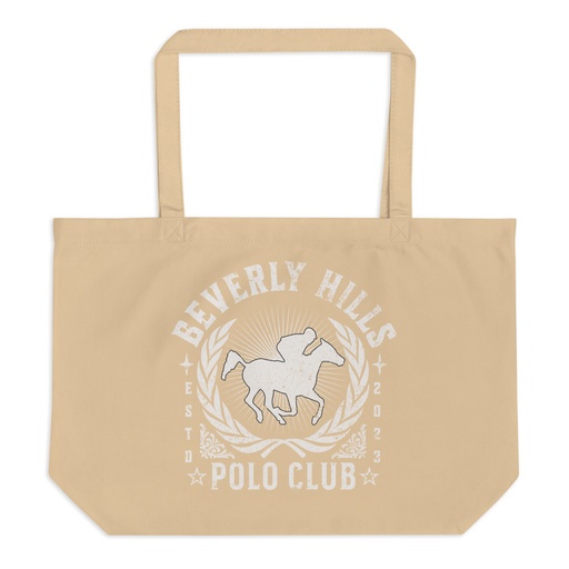 [ID: 378-G196] BEVERLY HILLS POLO CLUB Large Eco Tote