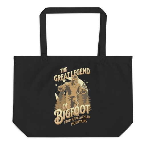 [ID: 378-G206] Bigfoot Legend  - Appalachian Forest Large Eco Tote