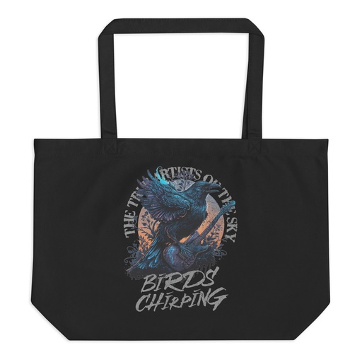 [ID: 378-G210] Birds Chirping Large Eco Tote