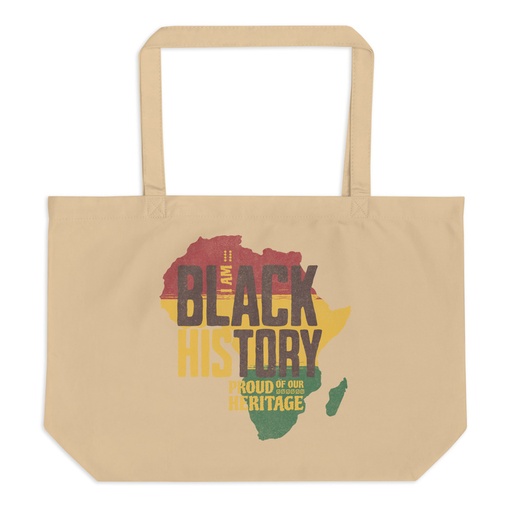 [ID: 378-G217] Black History - Heritage Map Large Eco Tote