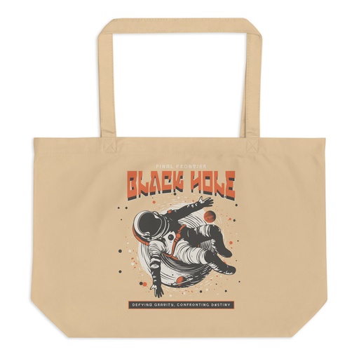 [ID: 378-G224] Black Hole Large Eco Tote