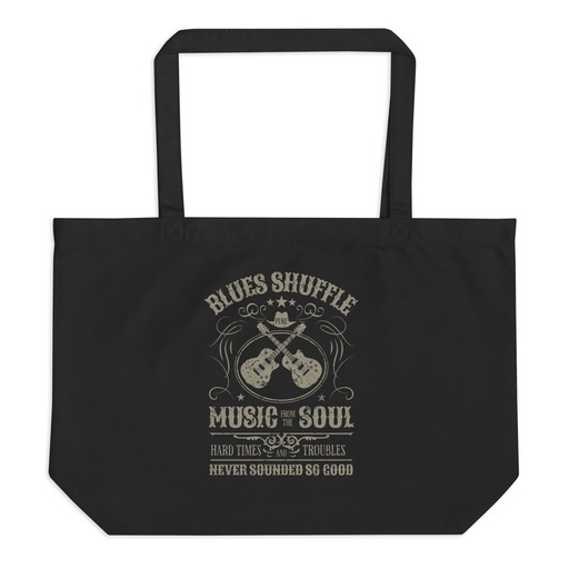 [ID: 378-G243] Blues Music from the Soul - Guitar Large Eco Tote