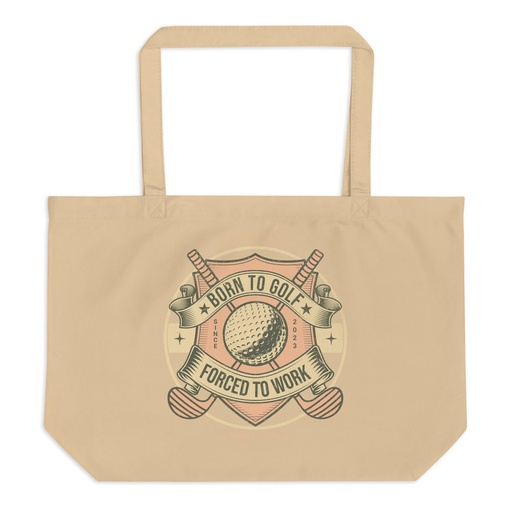 [ID: 378-G266] Born To Golf Large Eco Tote