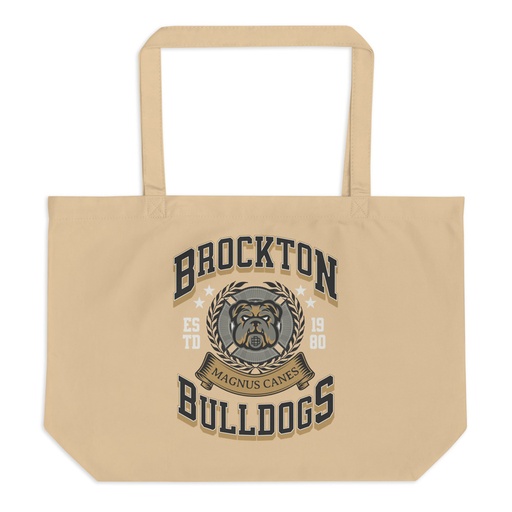 [ID: 378-G286] Brockton Bulldogs Large Eco Tote