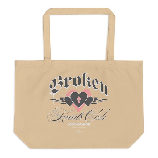 [ID: 378-G287] Broken Hearts Club Large Eco Tote