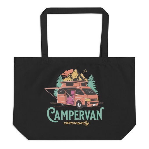 [ID: 378-G322] Campervan Community - Outdoor Adventure Large Eco Tote