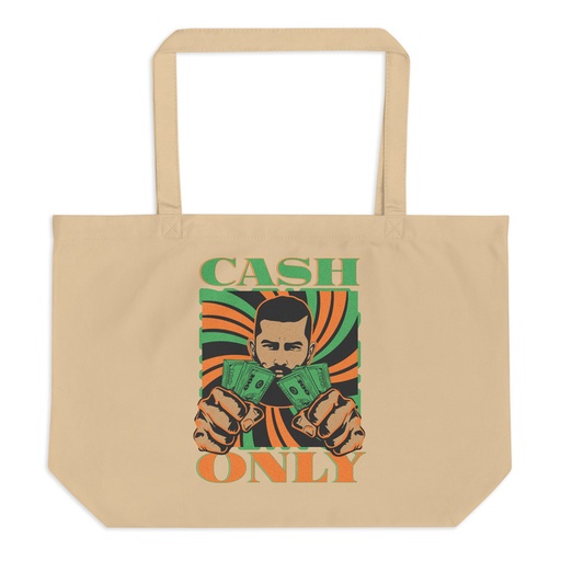 [ID: 378-G335] Cash Only - Streetwear Large Eco Tote