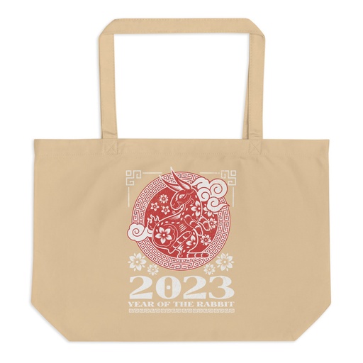 [ID: 378-G368] Chinese Lunar Year - Rabbit Large Eco Tote