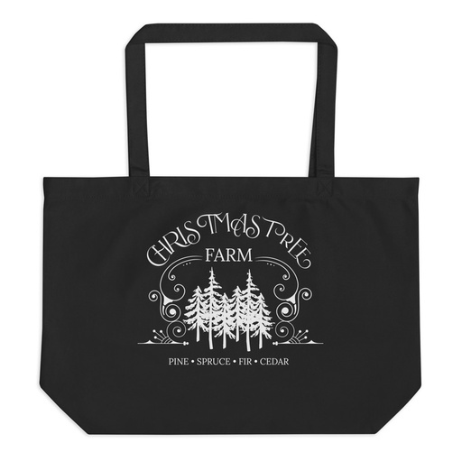 [ID: 378-G377] Christmas Tree Farm Large Eco Tote