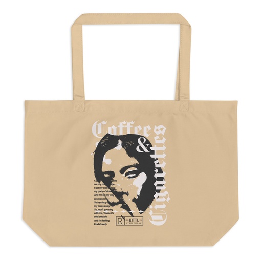 [ID: 378-G392] Coffee & Cigarettes Large Eco Tote