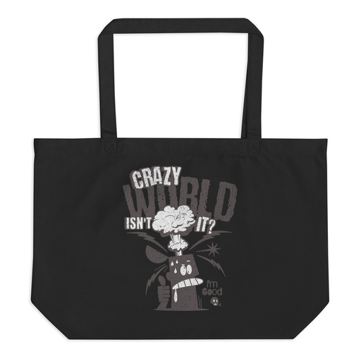 [ID: 378-G430] Crazy World Large Eco Tote