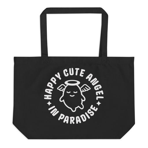 [ID: 378-G449] Cute Angel - Wings Large Eco Tote