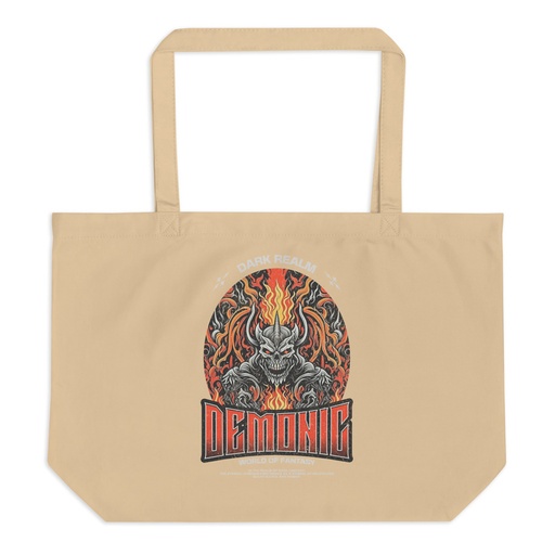 [ID: 378-G488] Demonic Large Eco Tote