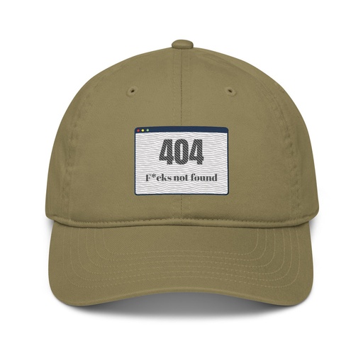 [ID: 491-G7] 404 Organic Baseball Cap