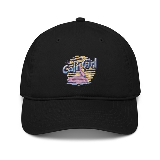 [ID: 491-G13] 90's Cali Girl Organic Baseball Cap