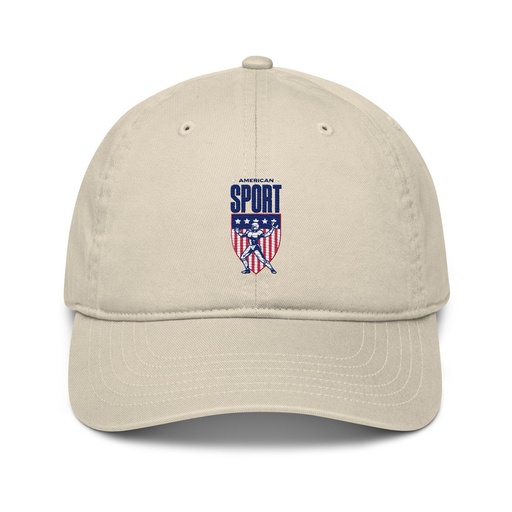 [ID: 491-G71] American Football Sport Organic Baseball Cap