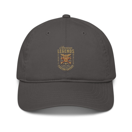 [ID: 491-G75] American Legends Garage - Eagle Organic Baseball Cap