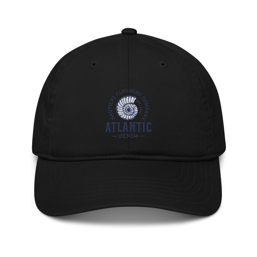 [ID: 491-G113] Atlantic Denim - Nautical Organic Baseball Cap