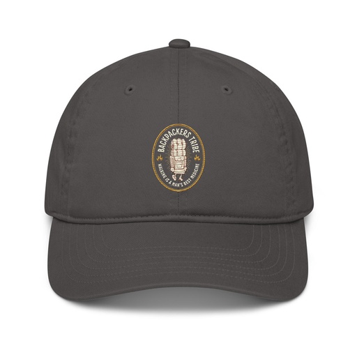 [ID: 491-G125] Backpackers Tribe - Adventure Badge Organic Baseball Cap