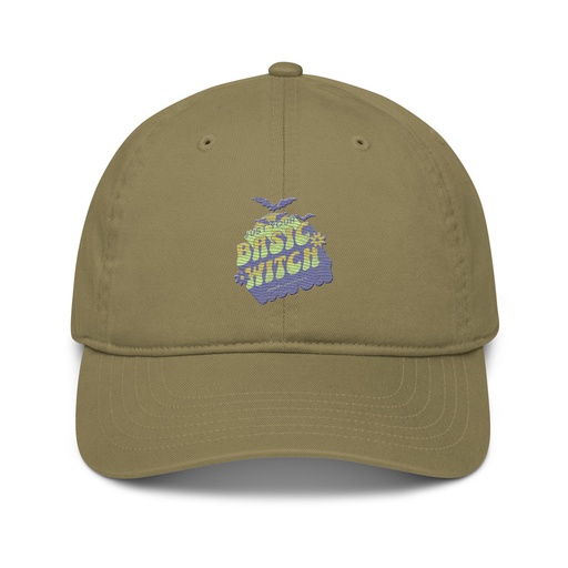 [ID: 491-G146] Basic Witch - Halloween Organic Baseball Cap