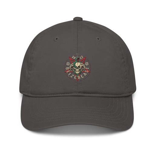 [ID: 491-G181] Belzebeast Pentagram - Halloween Skull with Snake Organic Baseball Cap