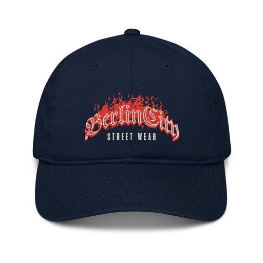 [ID: 491-G183] Berlin City Streetwear - Fire Organic Baseball Cap