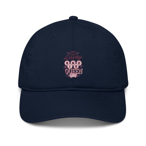 [ID: 491-G209] Bingo Queen - Retro Crown Organic Baseball Cap