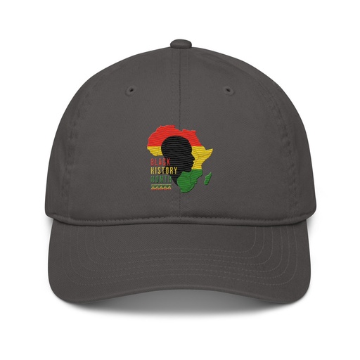 [ID: 491-G221] Black History Month - African Continent Organic Baseball Cap