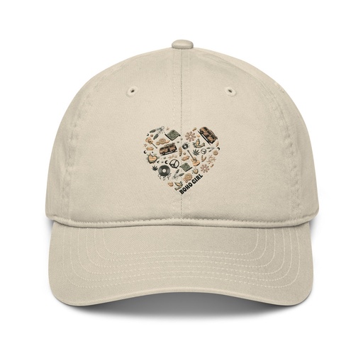 [ID: 491-G248] Boho Girl Poster Organic Baseball Cap